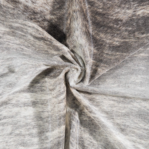 Brazilian Light Grey Brindle Cowhide Rug Size 7'6" L x 7'0" W 7447
