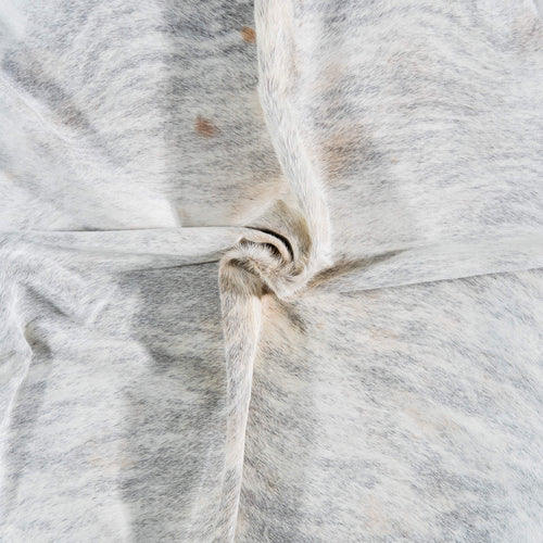Brazilian Light Grey Brindle Cowhide Rug Size 7'6" L x 6'11" W 7449