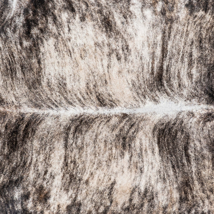 Brazilian Light Grey Brindle Cowhide Rug Size 8'0" L x 6'11" W 7452
