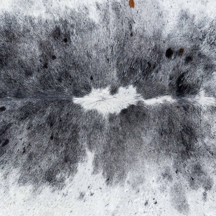 Brazilian Black Salt and Pepper Cowhide Rug Size 6'10" L x 5'8" W 7485