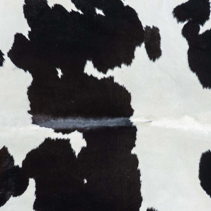 Brazilian Black and White Cowhide Rug Size 7'9" L x 6'7" W 7491
