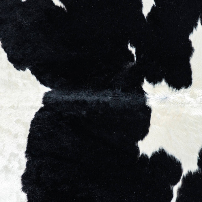Brazilian Black and White Cowhide Rug Size 7'2" L x 5'8" W 7493