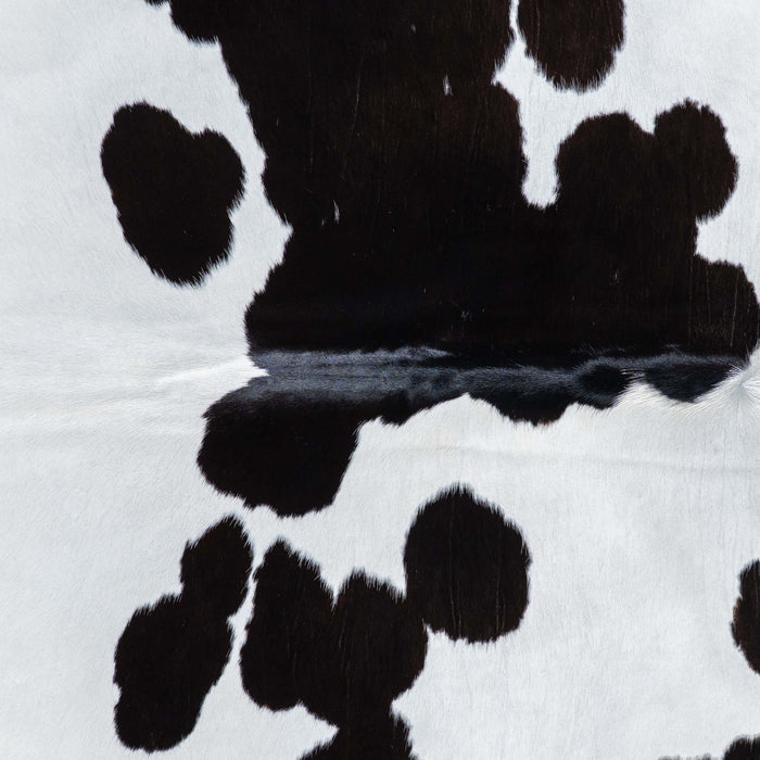 Brazilian Black and White Cowhide Rug Size 6'10" L x 6'3" W 7495