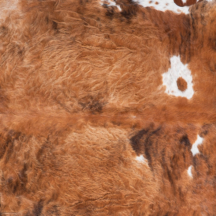 Tricolor Cowhide Rug Size 7'6" L x 6'11" W 7592