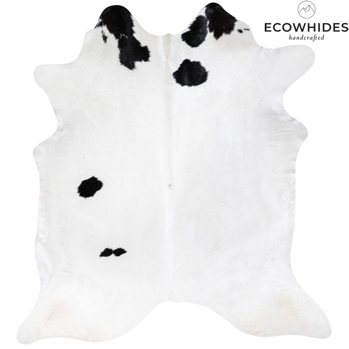 Brazilian Black and White Cowhide Rug Size 6'9" L x 6'5" W 7644