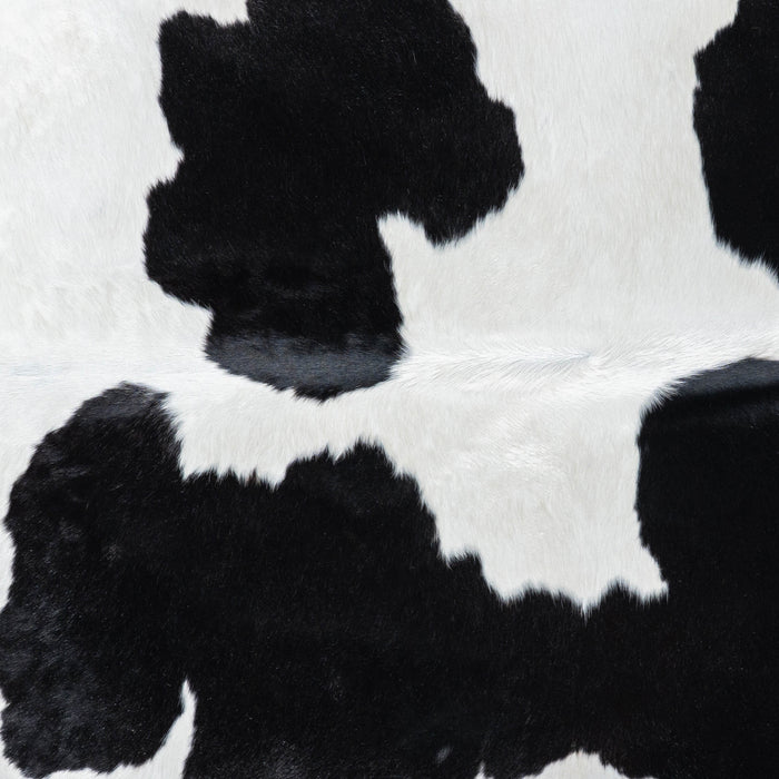 Brazilian Black and White Cowhide Rug Size 7'1" L x 6'5" W 7651
