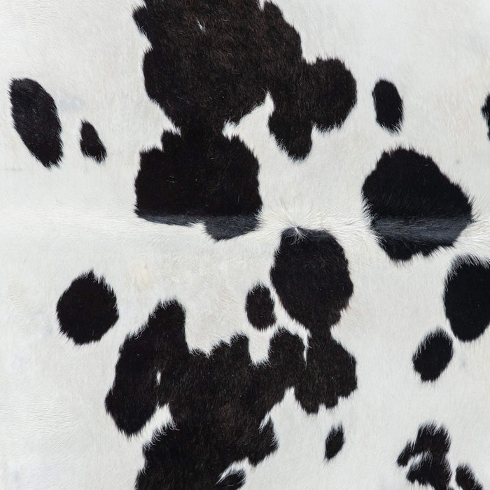 Brazilian Black and White Cowhide Rug Size 7'4" L x 6'4" W 7653
