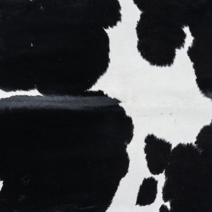 Brazilian Black and White Cowhide Rug Size 7'5" L x 5'10" W 7711