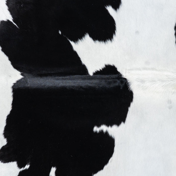 Brazilian Black and White Cowhide Rug Size 7'2" L x 5'8" W 7713