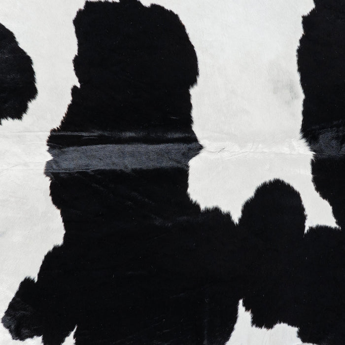 Brazilian Black and White Cowhide Rug Size 7'7" L x 5'10" W 7714