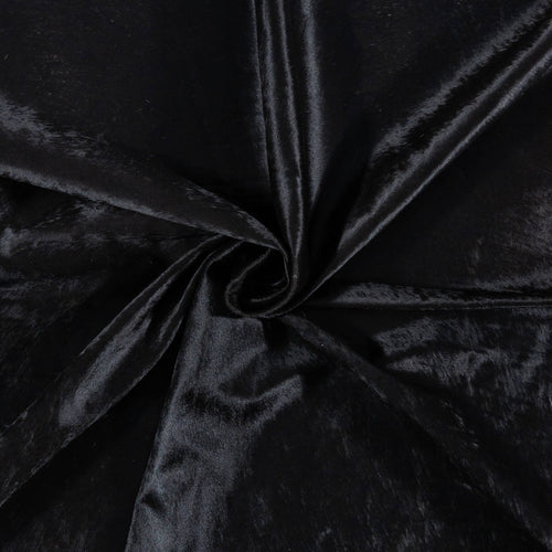 Brazilian Solid Black Cowhide Rug Size 7'10" L x 6'8" W 7725