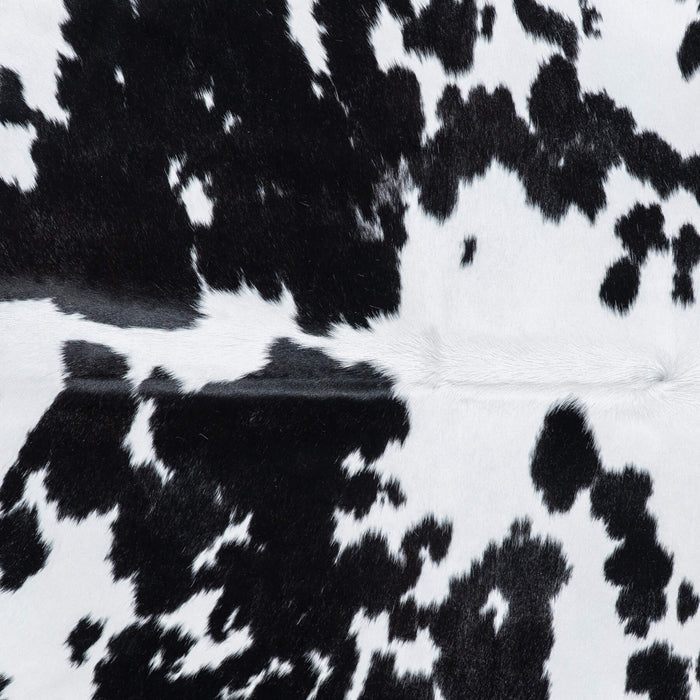 Brazilian Black and White Cowhide Rug Size 7'5" L x 6'0" W 7736