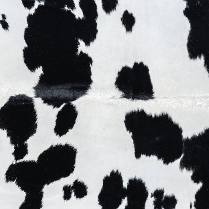 Brazilian Black and White Cowhide Rug Size 7'10" L x 6'8" W 7739
