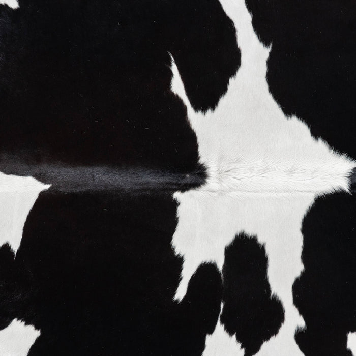 Brazilian Black and White Cowhide Rug Size 7'9" L x 6'6" W 7742