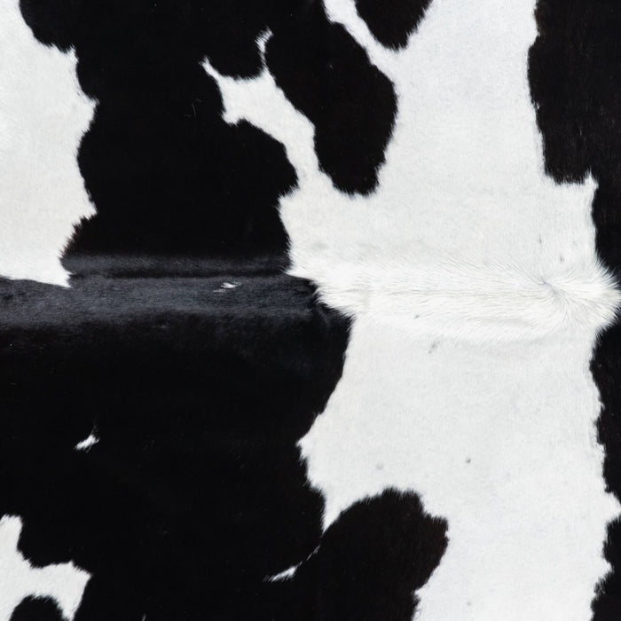 Brazilian Black and White Cowhide Rug Size 7'9" L x 6'6" W 7745
