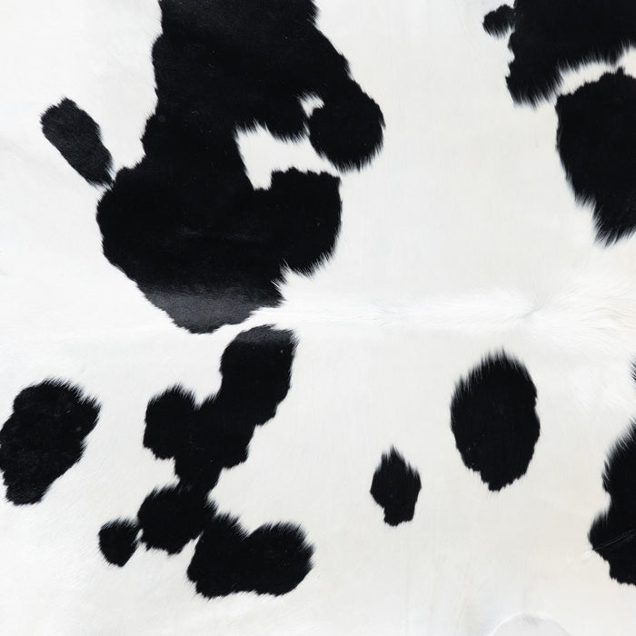 Brazilian Black and White Cowhide Rug Size 7'11" L x 6'4" W 7772
