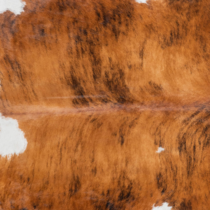 Brazilian Brindle White Belly Cowhide Rug Size 6'11" L x 6'3" W 7788