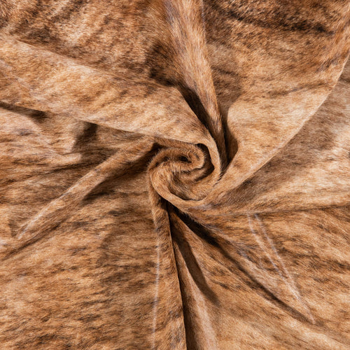 Brazilian Brindle White Belly Cowhide Rug Size 7'0" L x 6'7" W 7793
