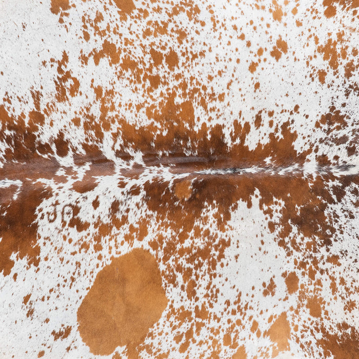Brazilian Brown Salt and Pepper Cowhide Rug Size 7'4" L x 6'9" W 7810