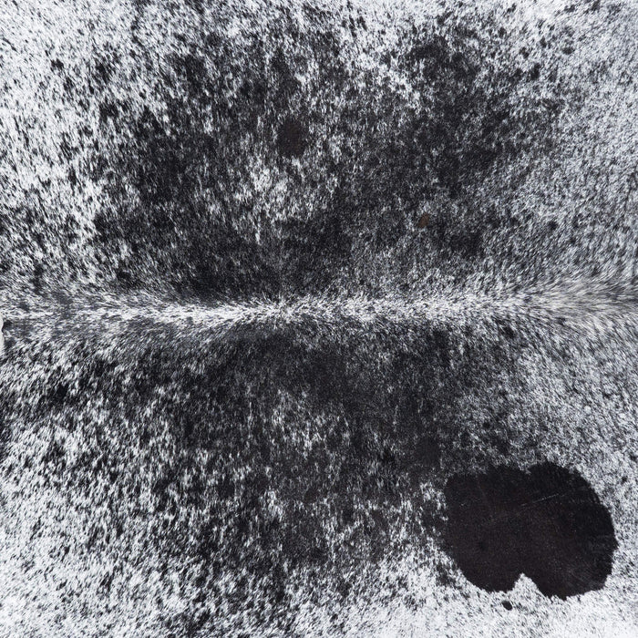 Brazilian Black Salt and Pepper Cowhide Rug Size 8'9" L x 7'8" W 7827