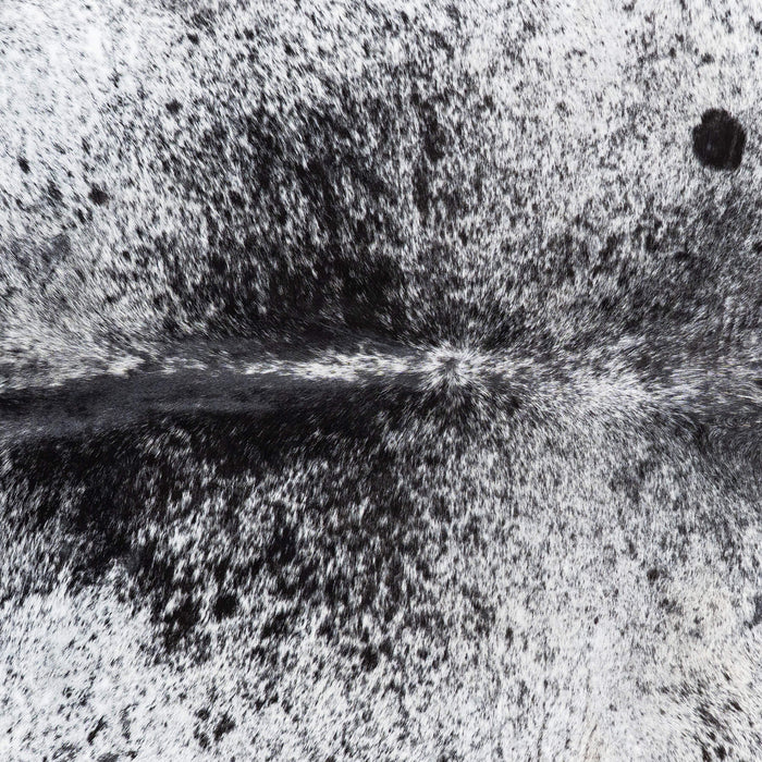 Brazilian Black Salt and Pepper Cowhide Rug Size 7'7" L x 6'3" W 7833