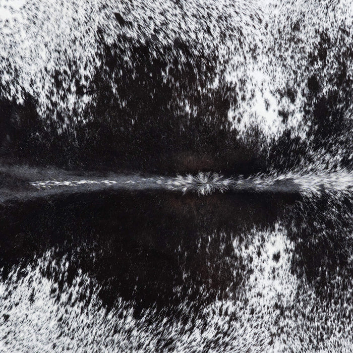 Brazilian Black Salt and Pepper Cowhide Rug Size 7'9" L x 6'2" W 7881