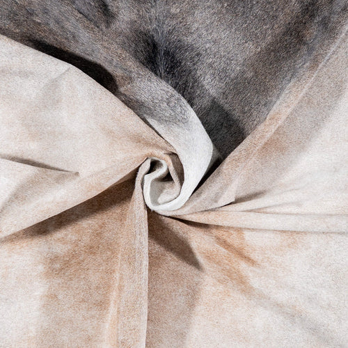 Brazilian Grey Palomino Cowhide Rug Size 7'1" L x 6'1" W 7893