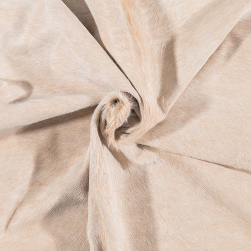 Brazilian Beige Cowhide Rug Size 6'11" L x 5'7" W 7911