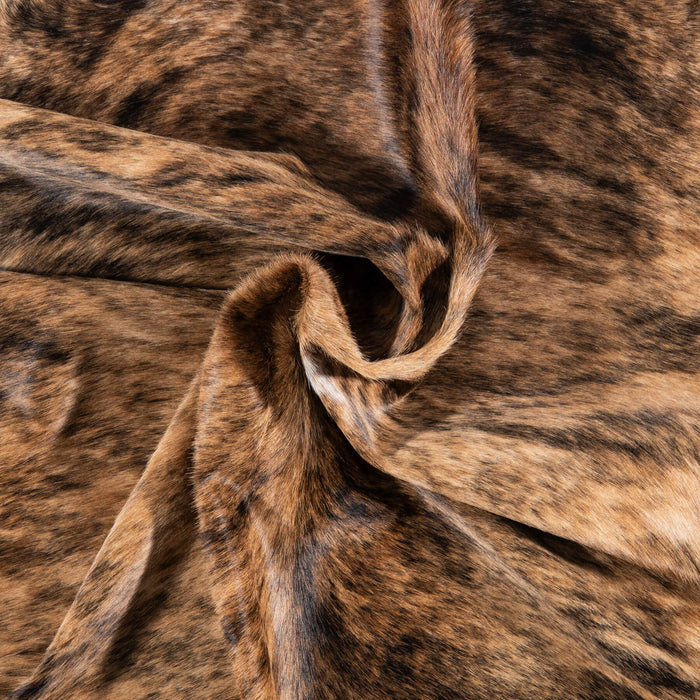 Brazilian Brindle Cowhide Rug Size 7'5" L x 6'6" W 7941