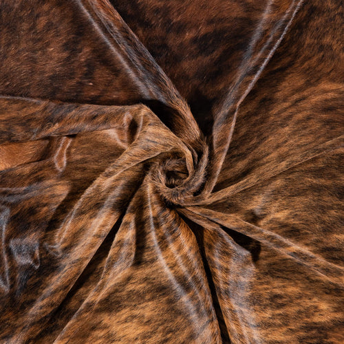 Brazilian Brindle Cowhide Rug Size 7'11" L x 7'6" W 7961