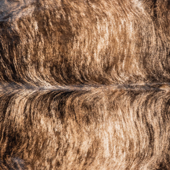 Brazilian Brindle Cowhide Rug Size 8'3" L x 6'10" W 7966