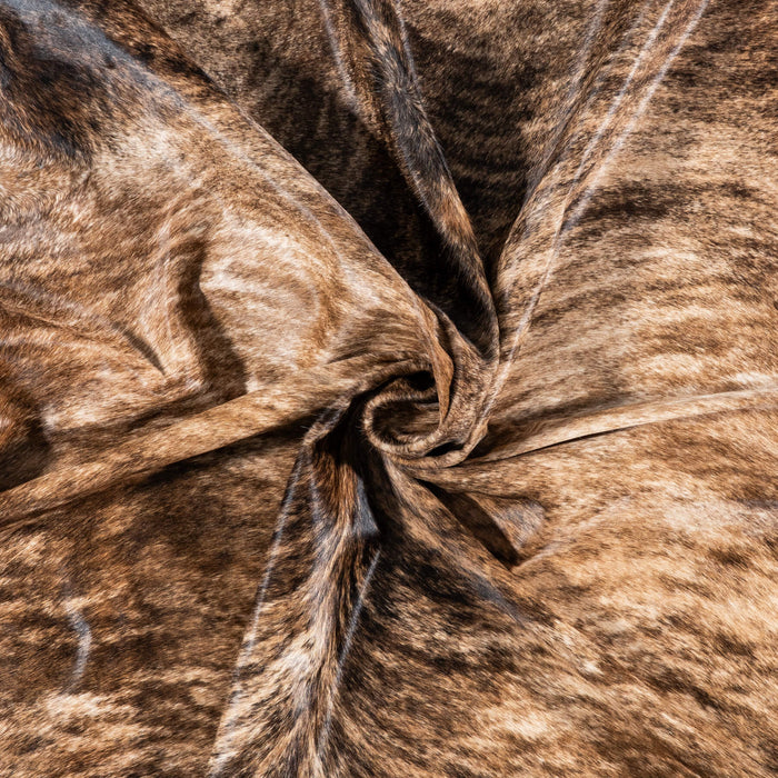 Brazilian Brindle Cowhide Rug Size 8'3" L x 6'10" W 7966