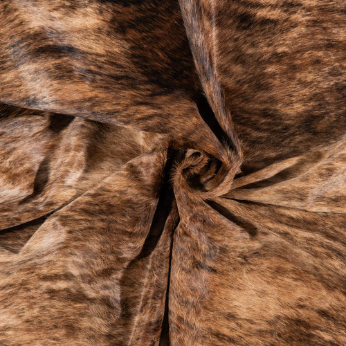 Brazilian Brindle Cowhide Rug Size 7'4" L x 7'3" W 7977