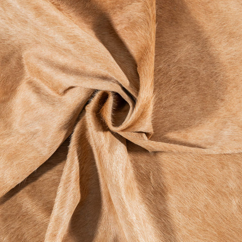 Brazilian Beige Cowhide Rug Size 7'3" L x 6'7" W 8032