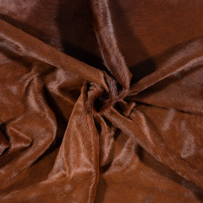 Brazilian Brown Cowhide Rug Size 8'3" L x 6'11" W 8036