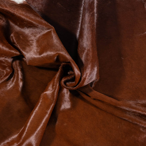 Brazilian Brown Cowhide Rug Size 8'1" L x 7'10" W 8037