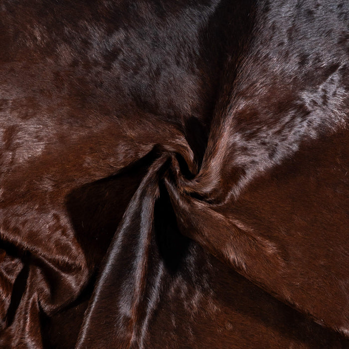 Brazilian Mahogany Cowhide Rug Size 7'3" L x 6'3" W 8087