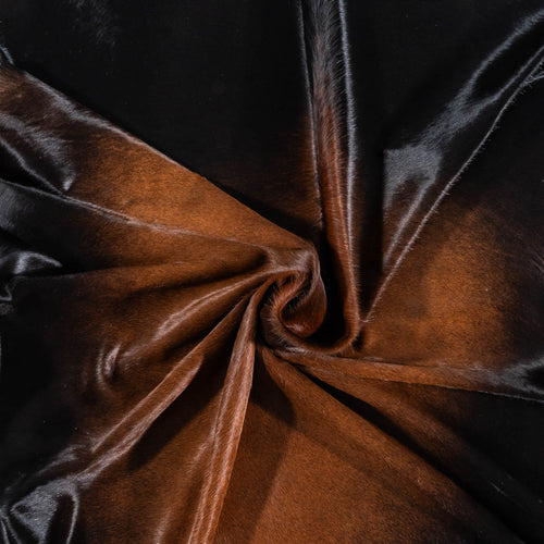 Brazilian Mahogany Cowhide Rug Size 7'6" L x 6'9" W 8095