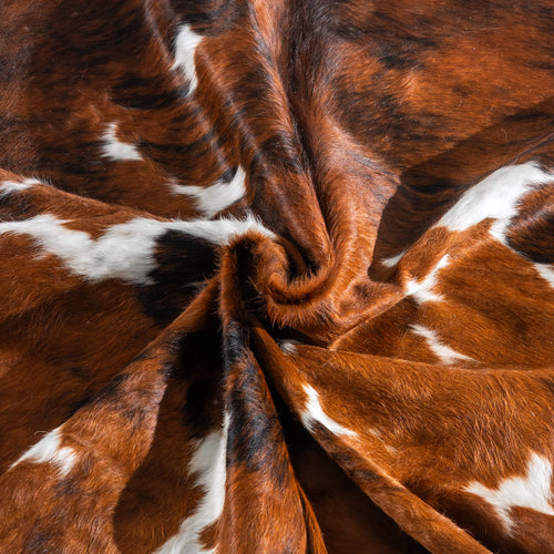 Tricolor Cowhide Rug Size 6'8" L x 5'9" W 8103