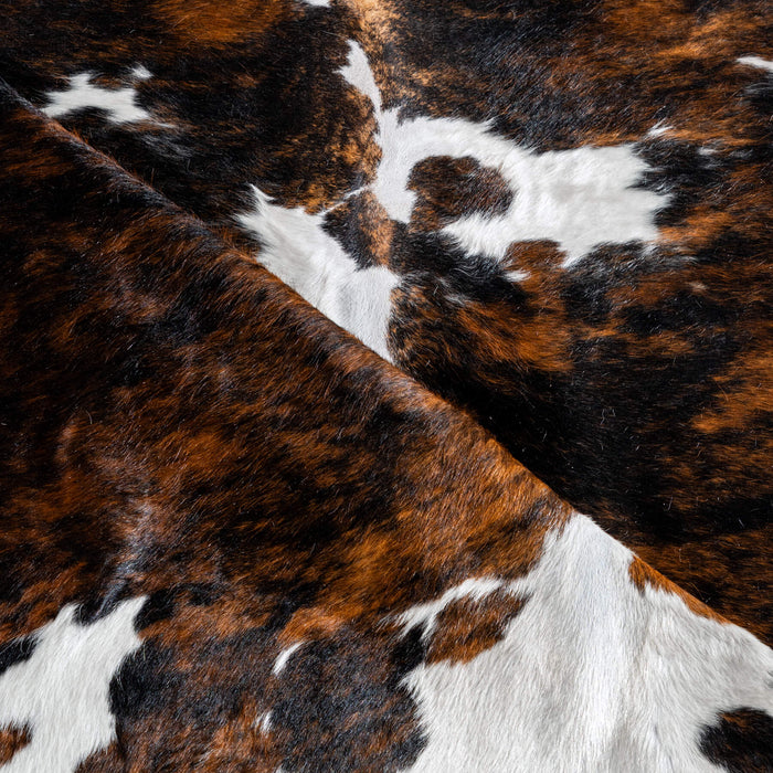 Tricolor Cowhide Rug Size 8'1" L x 7'4" W 8115
