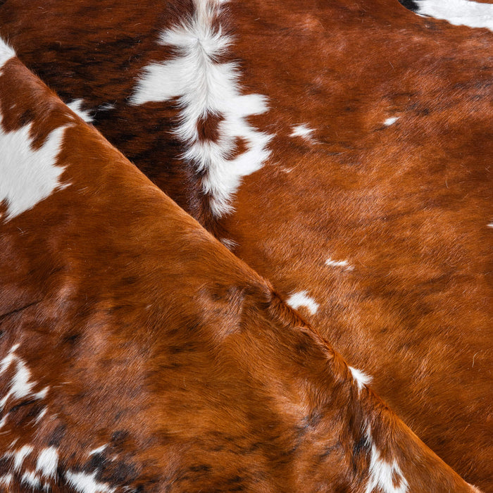 Tricolor Cowhide Rug Size 7'3" L x 7'0" W 8121