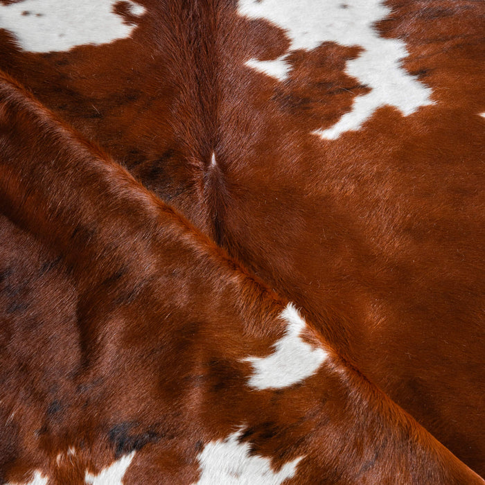 Tricolor Cowhide Rug Size 7'10" L x 6'11" W 8127