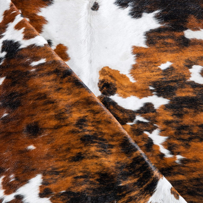 Tricolor Cowhide Rug Size 7'9" L x 6'9" W 8165