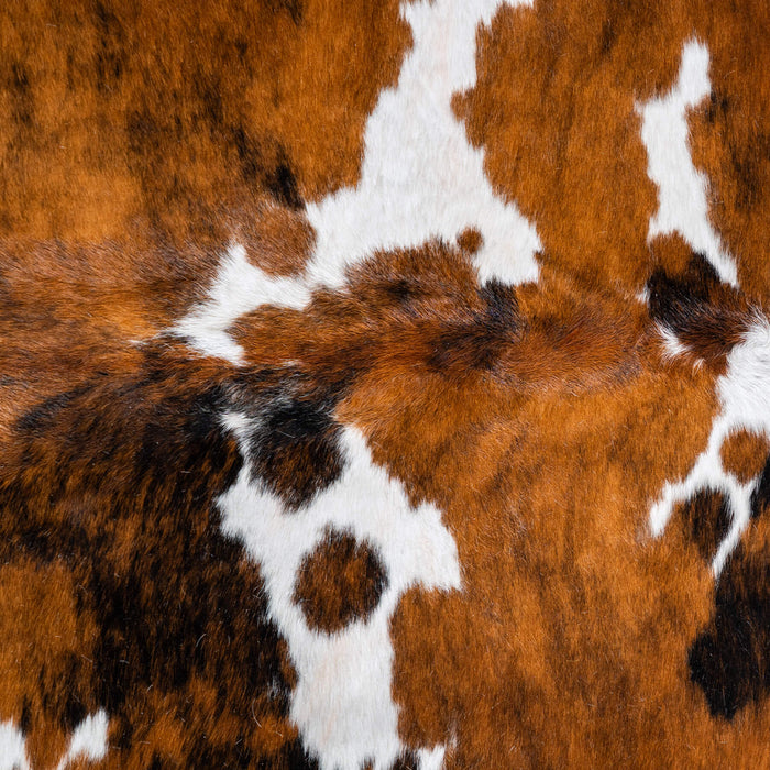Tricolor Cowhide Rug Size 7'6" L x 6'10" W 8168