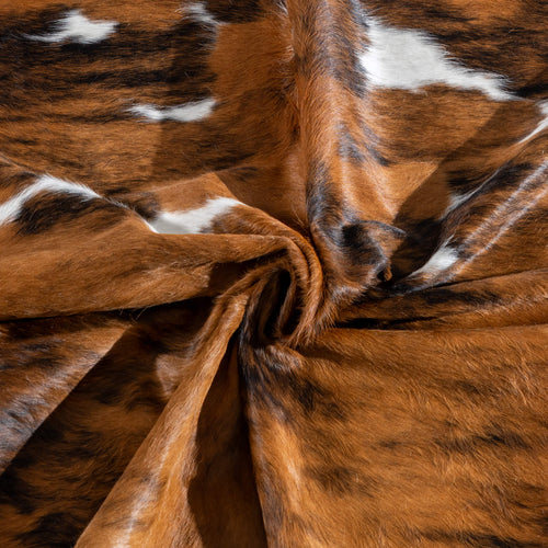 Tricolor Cowhide Rug Size 6'11" L x 6'11" W 8170