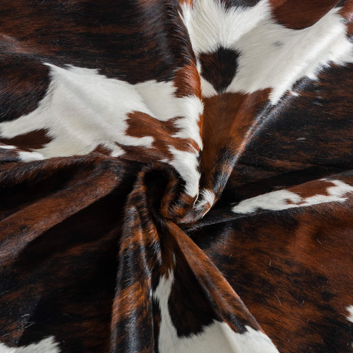 Tricolor Cowhide Rug Size 7'5" L x 6'6" W 8172