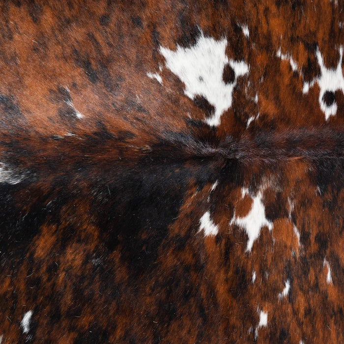 Tricolor Cowhide Rug Size 7'8" L x 6'8" W 8175