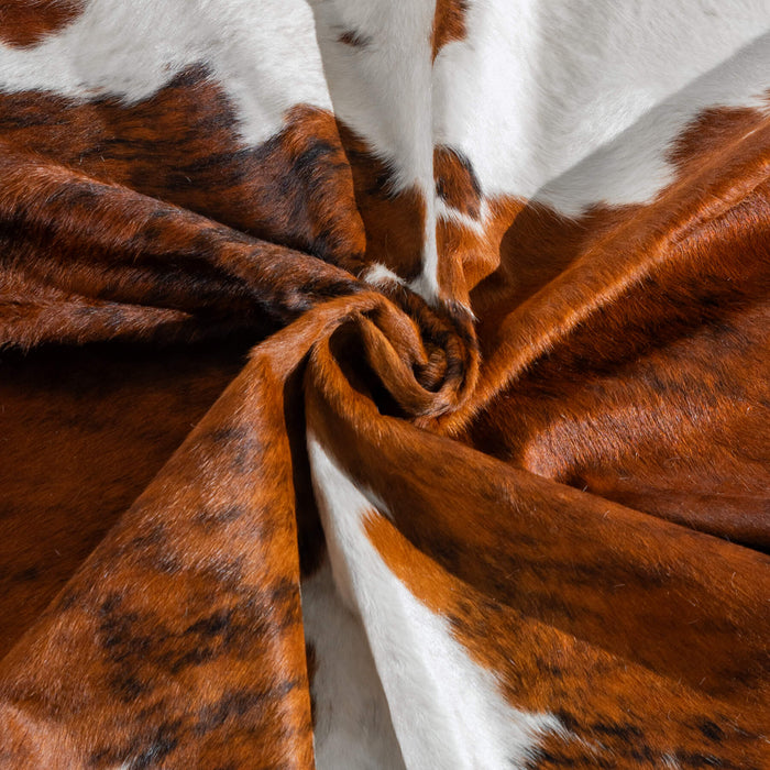 Tricolor Cowhide Rug Size 7'9" L x 6'11" W 8186