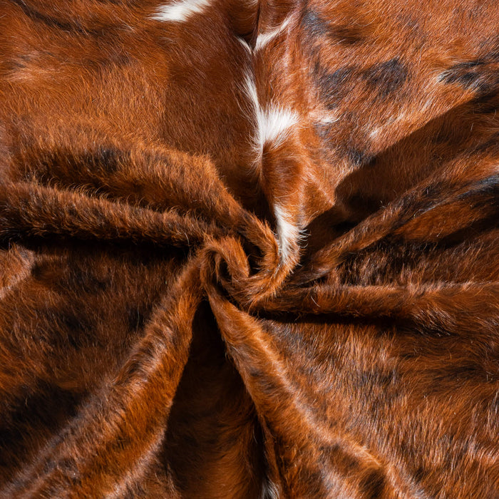 Tricolor Cowhide Rug Size 7'8" L x 6'10" W 8188