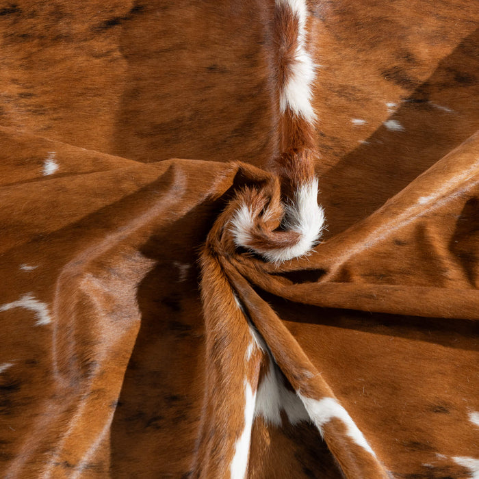 Tricolor Cowhide Rug Size 7'4" L x 6'10" W 8191